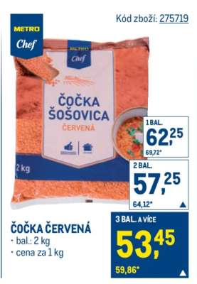 Čočka červená