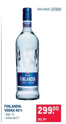 Finlandia Vodka 40 %