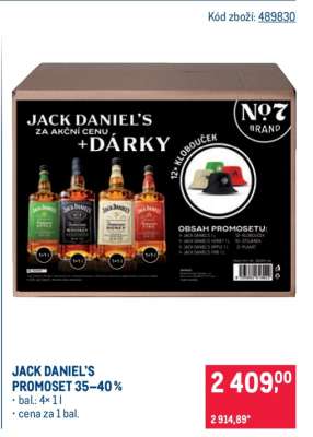 JACK DANIEL'S PROMOSET 35–40 %