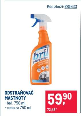 Odstraňovač mastnoty