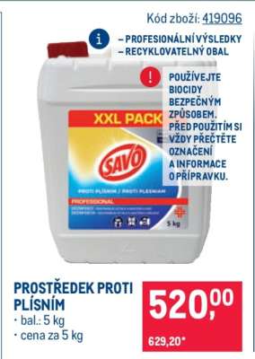 Prostředek proti plísním