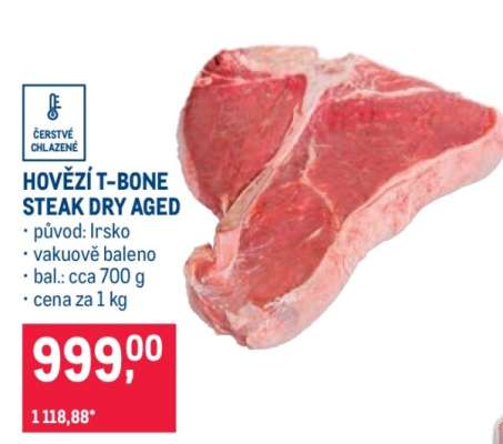 HOVĚZÍ T-BONE STEAK DRY AGED