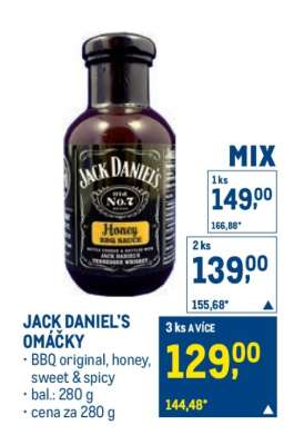 JACK DANIEL'S OMÁČKY