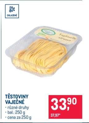 Těstoviny vaječné