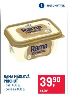 Rama máslová příchuť