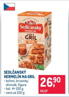 Sedlčanský hermelín na gril