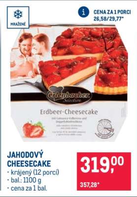 Jahodový cheesecake