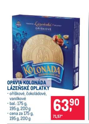 Opavia Kolonáda lázeňské oplatky