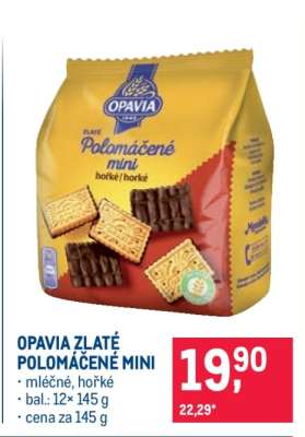 Opavia Zlaté Polomáčené mini
