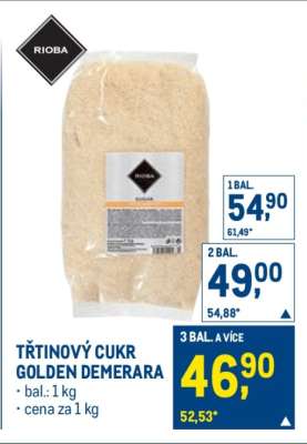 Třtinový cukr Golden Demerara