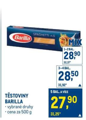 TĚSTOVINY BARILLA
