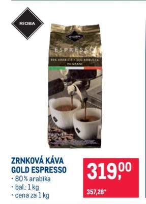 ZRNKOVÁ KÁVA GOLD ESPRESSO