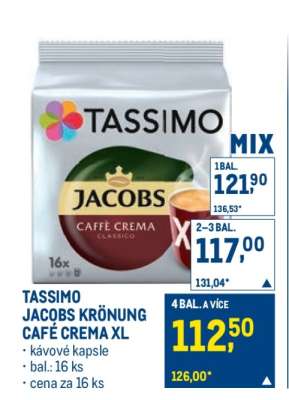 TASSIMO JACOBS KRÖNUNG CAFÉ CREMA XL