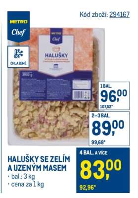 Halušky se zelím a uzeným masem