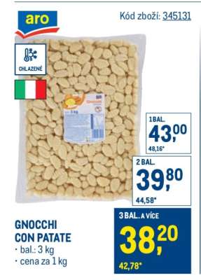 Gnocchi con patate