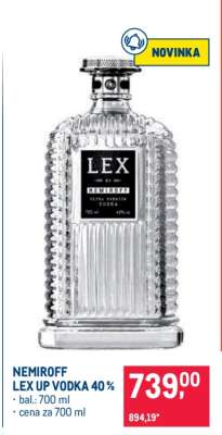 NEMIROFF LEX UP VODKA 40 %