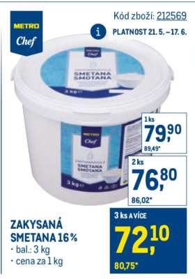 Zakysaná smetana 16%