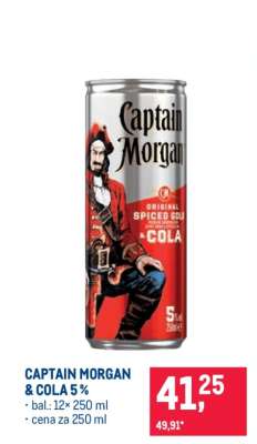 Captain Morgan & Cola 5 %