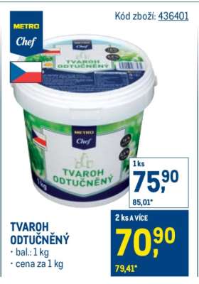 Tvaroh odtučněný