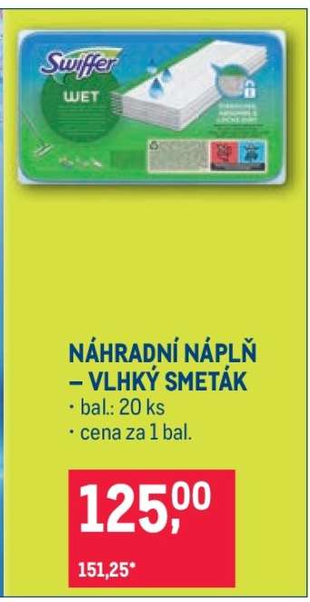 NÁHRADNÍ NÁPLŇ – VLHKÝ SMETÁK