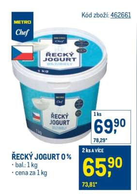 Řecký jogurt 0%