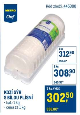 KOZÍ SÝR S BÍLOU PLÍSNÍ