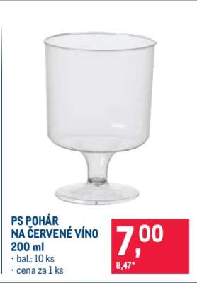PS POHÁR NA ČERVENÉ VÍNO 200 ml