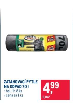 ZATAHOVACÍ PYTLE NA ODPAD 70 l