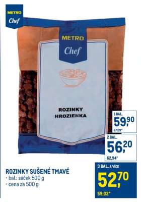 Rozinky sušené tmavé