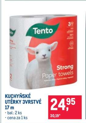 KUCHYŇSKÉ UTĚRKY 3VRSTVÉ 17 m