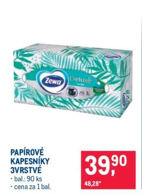 Papírové kapesníky 3vrstvé
