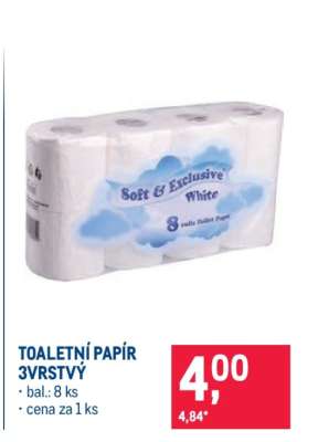 Toaletní papír 3vrstvý