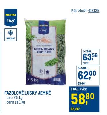 Fazolové lusky jemné