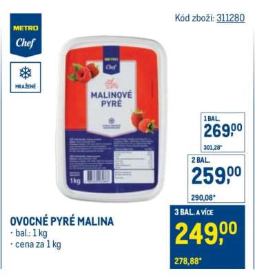 OVOCNÉ PYRÉ MALINA