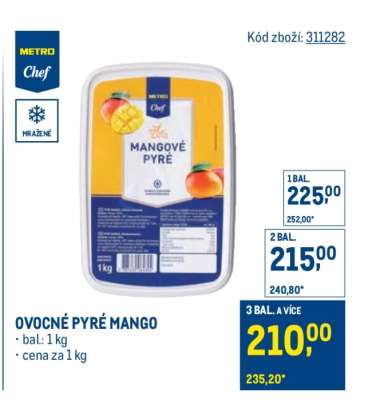 OVOCNÉ PYRÉ MANGO