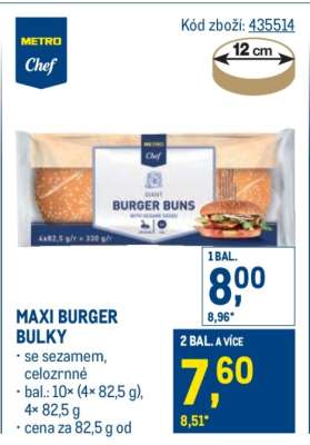 Maxi burger bulky