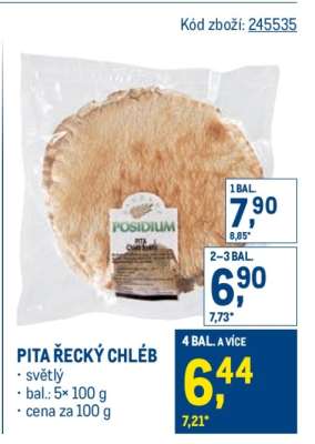 Pita řecký chléb