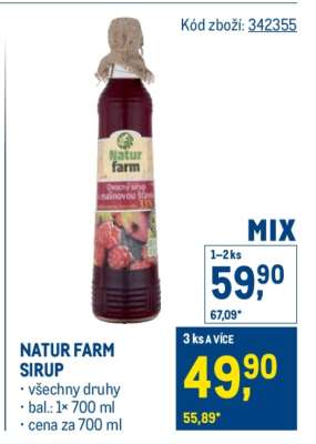 Natur Farm sirup