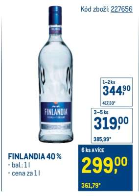 Finlandia 40 %