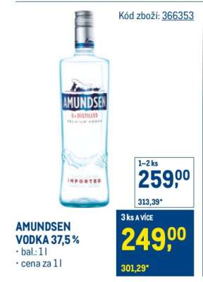 Amundsen Vodka 37,5 %
