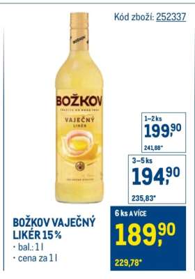 Božkov Vaječný Likér 15