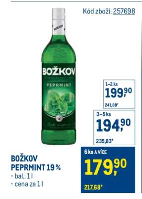 Božkov Peprmint 19 %