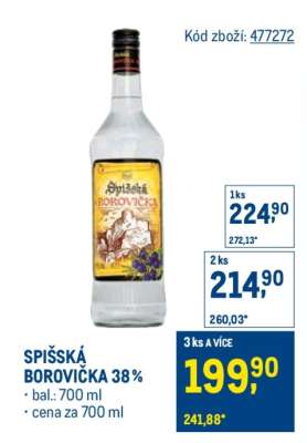 SPIŠSKÁ BOROVIČKA 38%