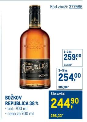 Božkov Republica 38 %