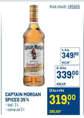 Captain Morgan Spiced 35 %
