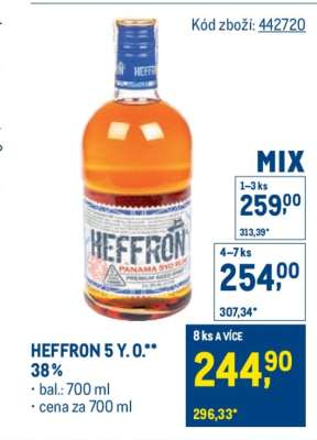 HEFFRON 5 Y. O.