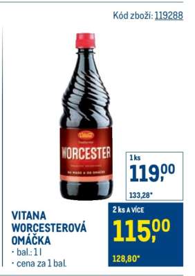 Vitana Worcesterová omáčka