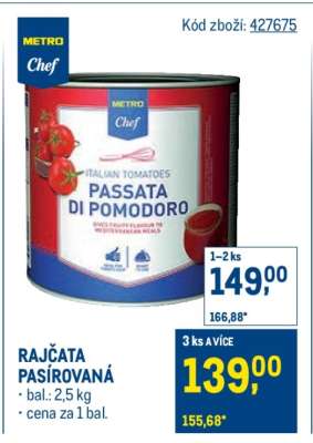 RAJČATA PASÍROVANÁ