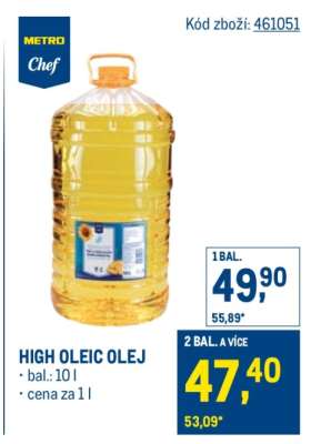 HIGH OLEIC OLEJ