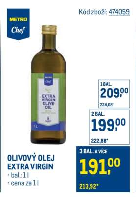 Olivový olej extra virgin